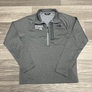 The North Face Canyonlands Jacket Mens Medium Gray 1/4 Zip Hiking‎ Outdoor